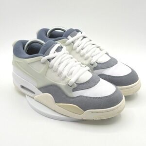 Air Jordan 4 RM Sneakers Size 8 Mens Diffused Blue Ashen Slate/Pink FQ7939-101